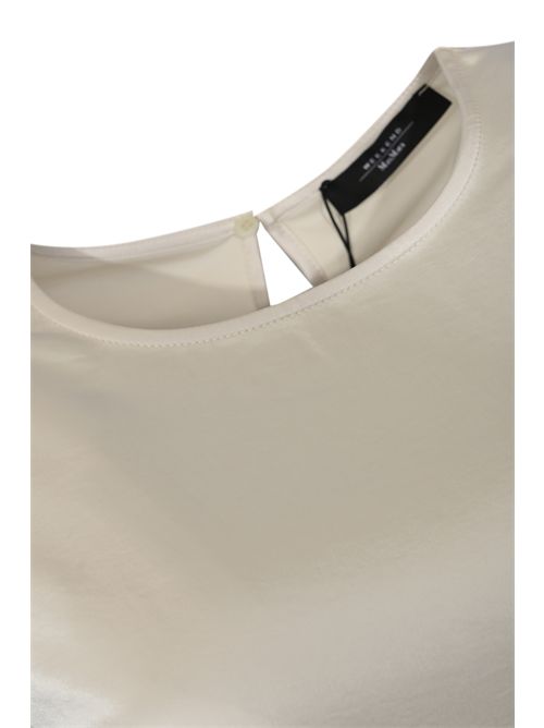 T-shirt WKDZONA in raso e jersey Ecru WEEKEND MAX MARA | 2615941011600001